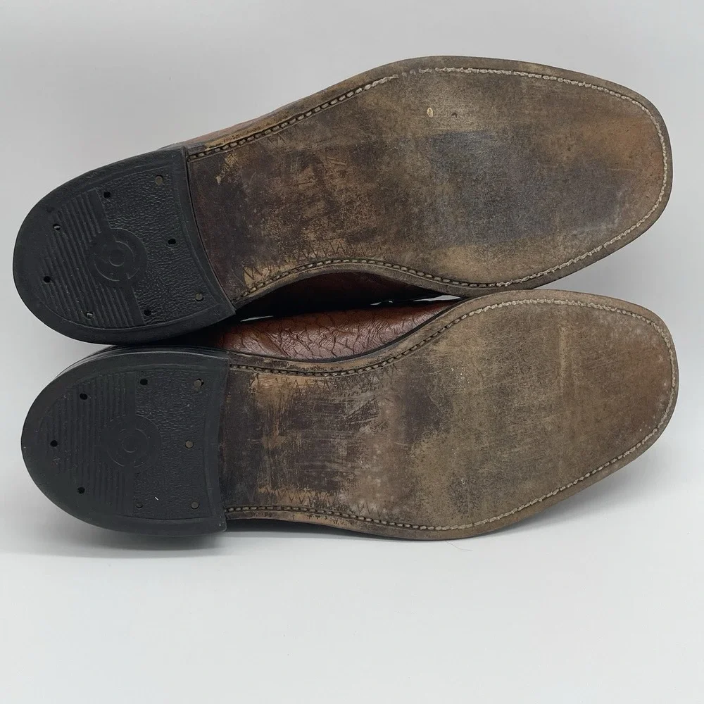 VTG Stuart McGuire Leather Dress Shoes Brown Men's Size 9 Ortho-Vent Spring Step
